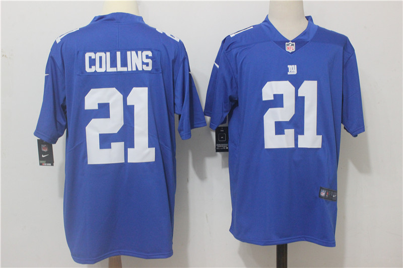 New York Giants #21 Landon Collins Royal Blue Team Color Stitched Vapor Untouchable Limited Nike Jersey - Zenithce