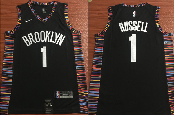 Brooklyn Nets #1 Dangelo Russell Jersey 2018-19 New Season City Edition Jersey - Zenithce
