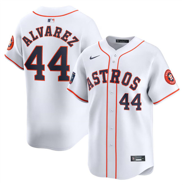 Houston Astros #44 Yordan Alvarez White 2024 World Tour Mexico City Series Home Limited Stitched Jersey - Zenithce