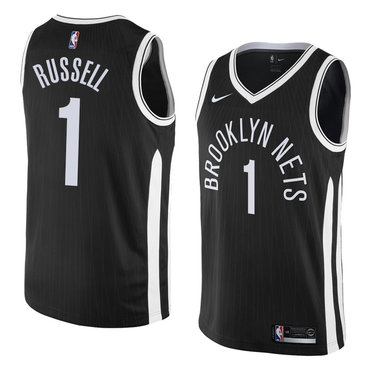 Brooklyn Nets #1 Dangelo Russell Jersey 2017-18 New Season City Edition Jersey - Zenithce