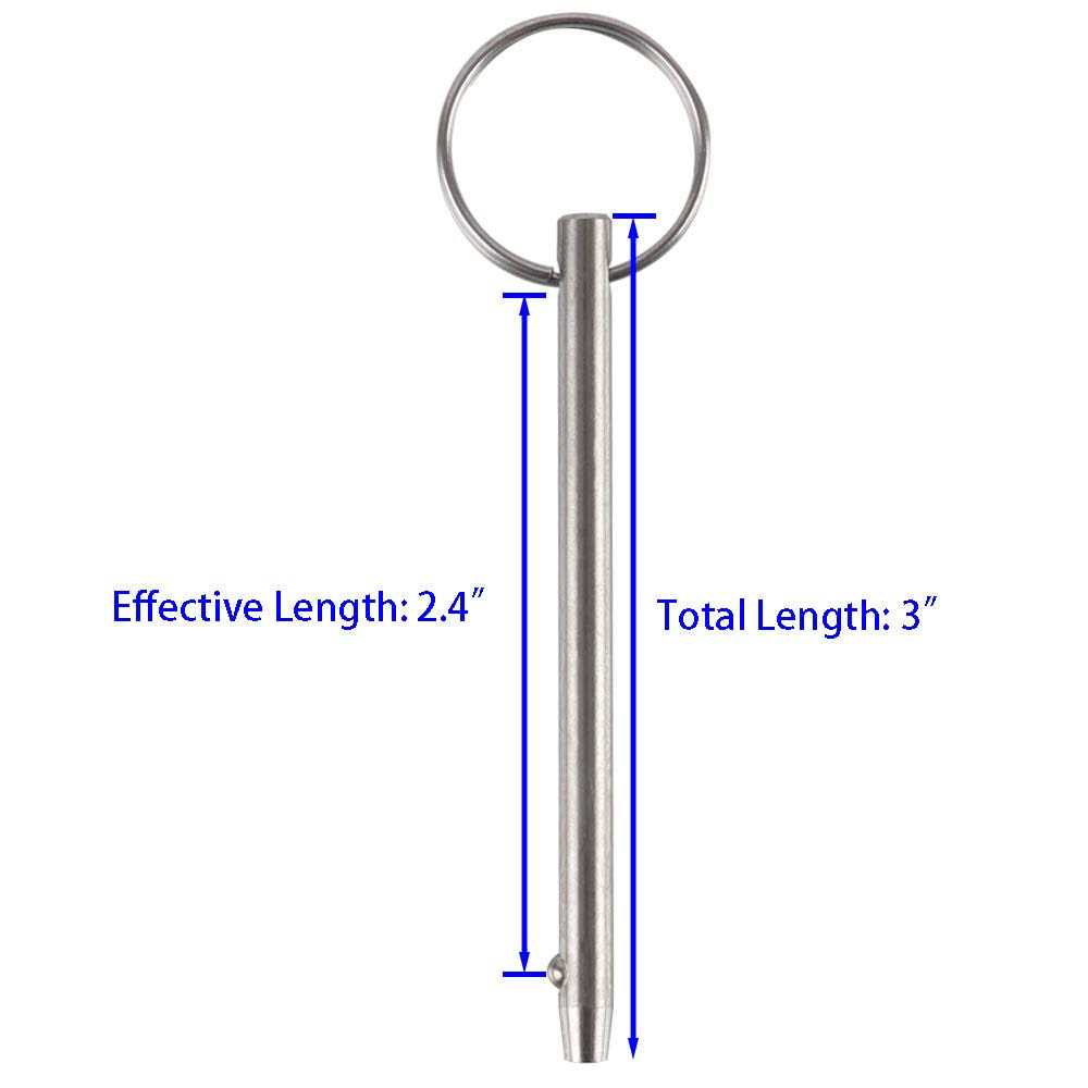 VTurboWay 2 Pack Quick Release Pin Diameter Length - Zenithce