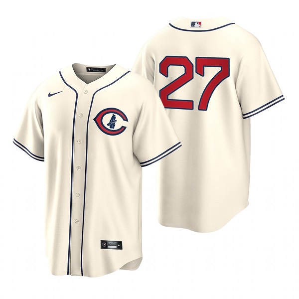 Chicago Cubs #27 Seiya Suzuki 2022 Cream Field Of Dreams Cool Base Stitched Jersey - Zenithce