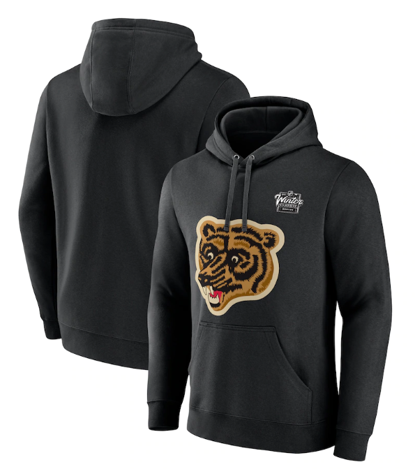 Boston Bruins Black Winter Classic Primary Logo Pullover Hoodie - Zenithce