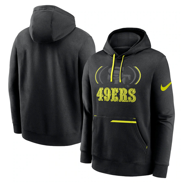 San Francisco 49ers Black Volt Pullover Hoodie - Zenithce