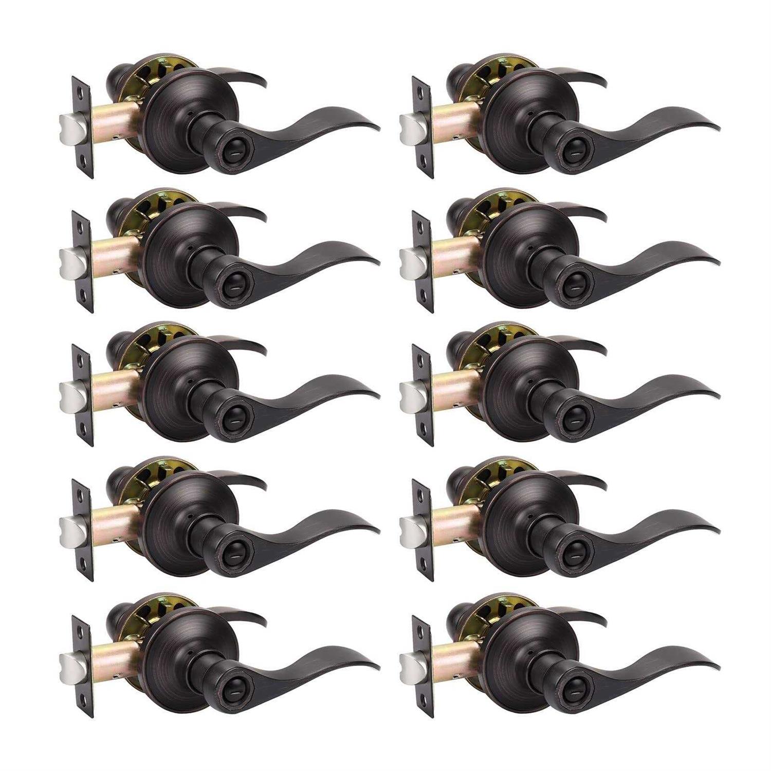 Knobwell 10 Black Stainless Steel Kitchen Cabinet Handles - Zenithce