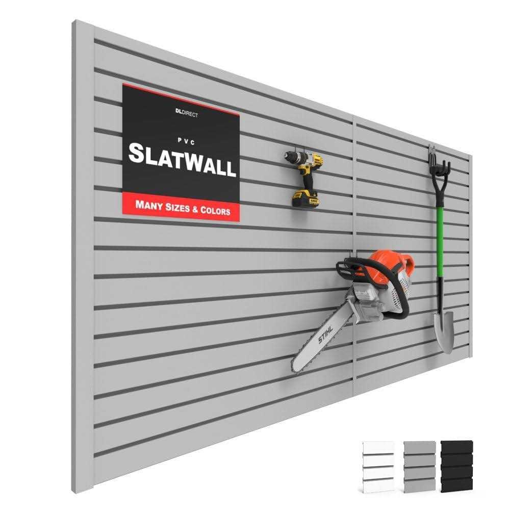 Slatwall Panel Garage Wall Organizer Heavy Duty Wall Mounted Pvc Wall - Zenithce