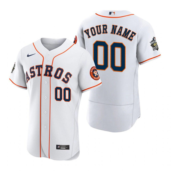 Houston Astros Customized White 2022 World Series Flex Base Stitched Baseball Jersey - Zenithce