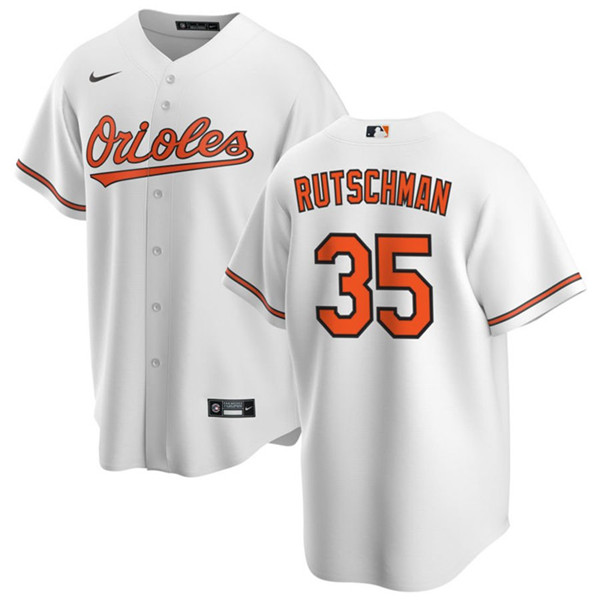 Baltimore Orioles #35 Adley Rutschman White Cool Base Stitched Jersey - Zenithce