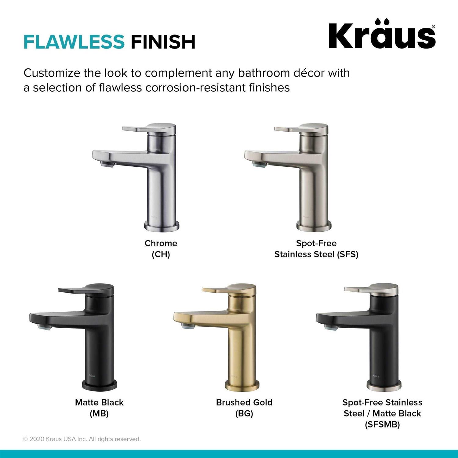 Kraus Indy Single Handle Bathroom Faucet KBF-1401 - Zenithce