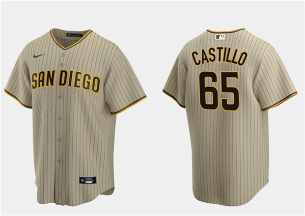 San Diego Padres #65 José Castillo Tan Cool Base Stitched Jersey - Zenithce