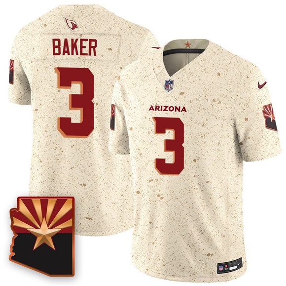 Arizona Cardinals #3 Budda Baker 2025 F.U.S.E. “Rivalries” Vapor Untouchable Limited Football Stitched Jersey - Zenithce