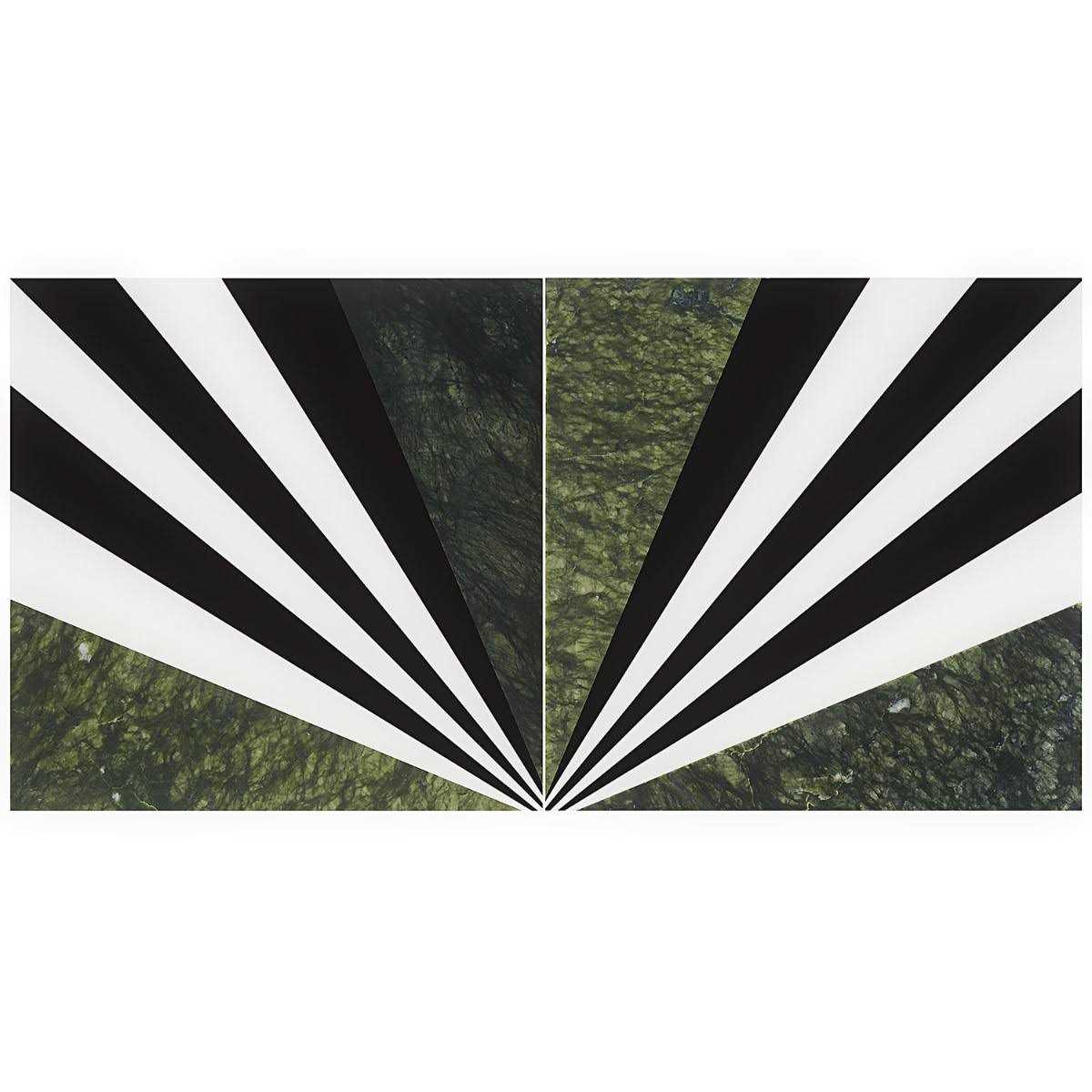Elizabeth Sutton Bow 2 x 12 Marble Novelty Mosaic Wall & Floor Tile Ivy Hill Tile Color: Rainbow - Zenithce