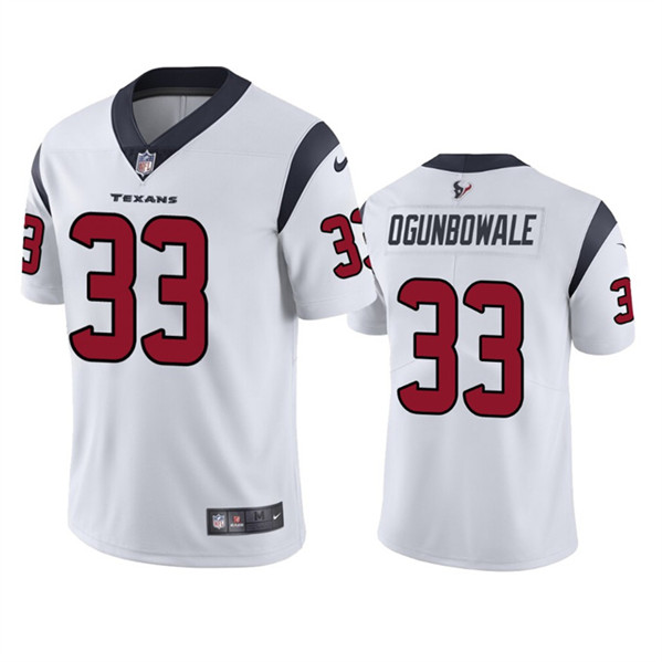Houston Texans #33 Dare Ogunbowale White Vapor Untouchable Limited Stitched Jersey - Zenithce