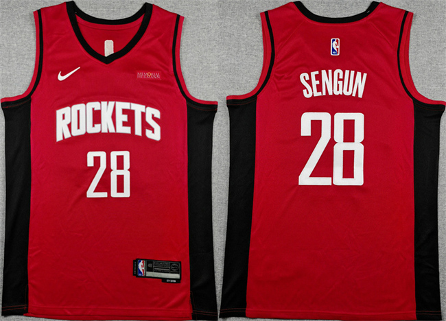 Houston Rockets #28 Alperen Sengun Red Icon Edition Stitched Jersey - Zenithce