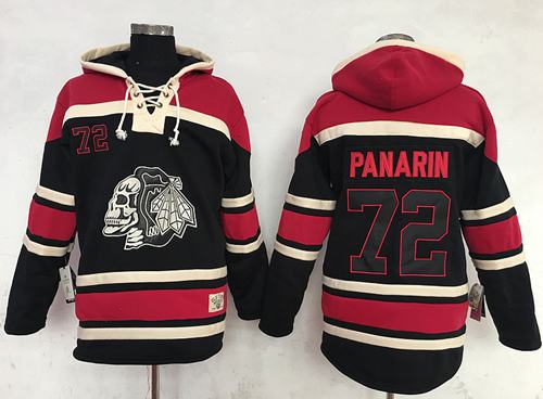 Blackhawks #72 Artemi Panarin Black Sawyer Hooded Sweatshirt Stitched Jersey - Zenithce