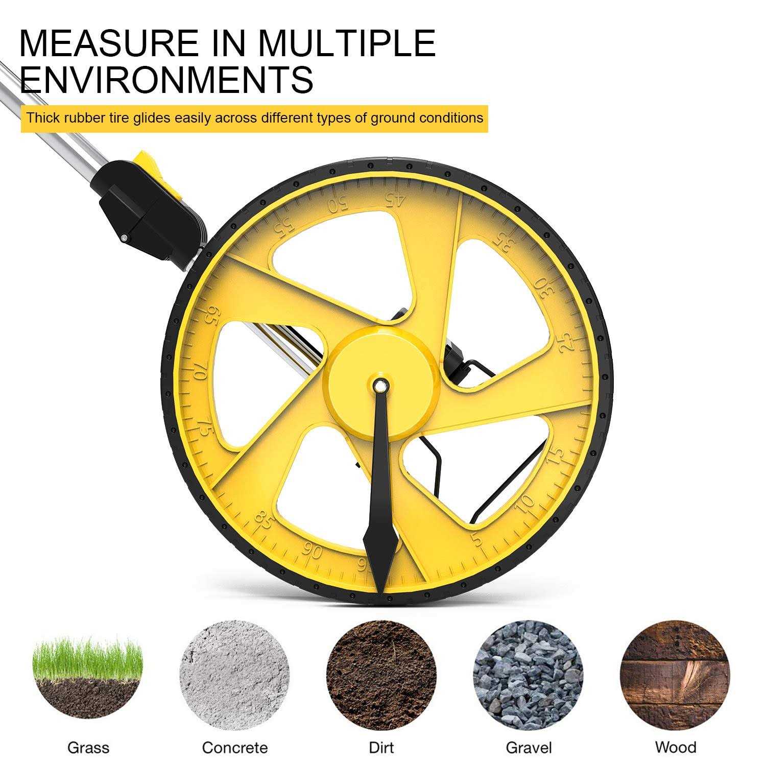 Zozen Measuring Wheel Digital Display 3-sections Foldable 12inch Wheel - Zenithce