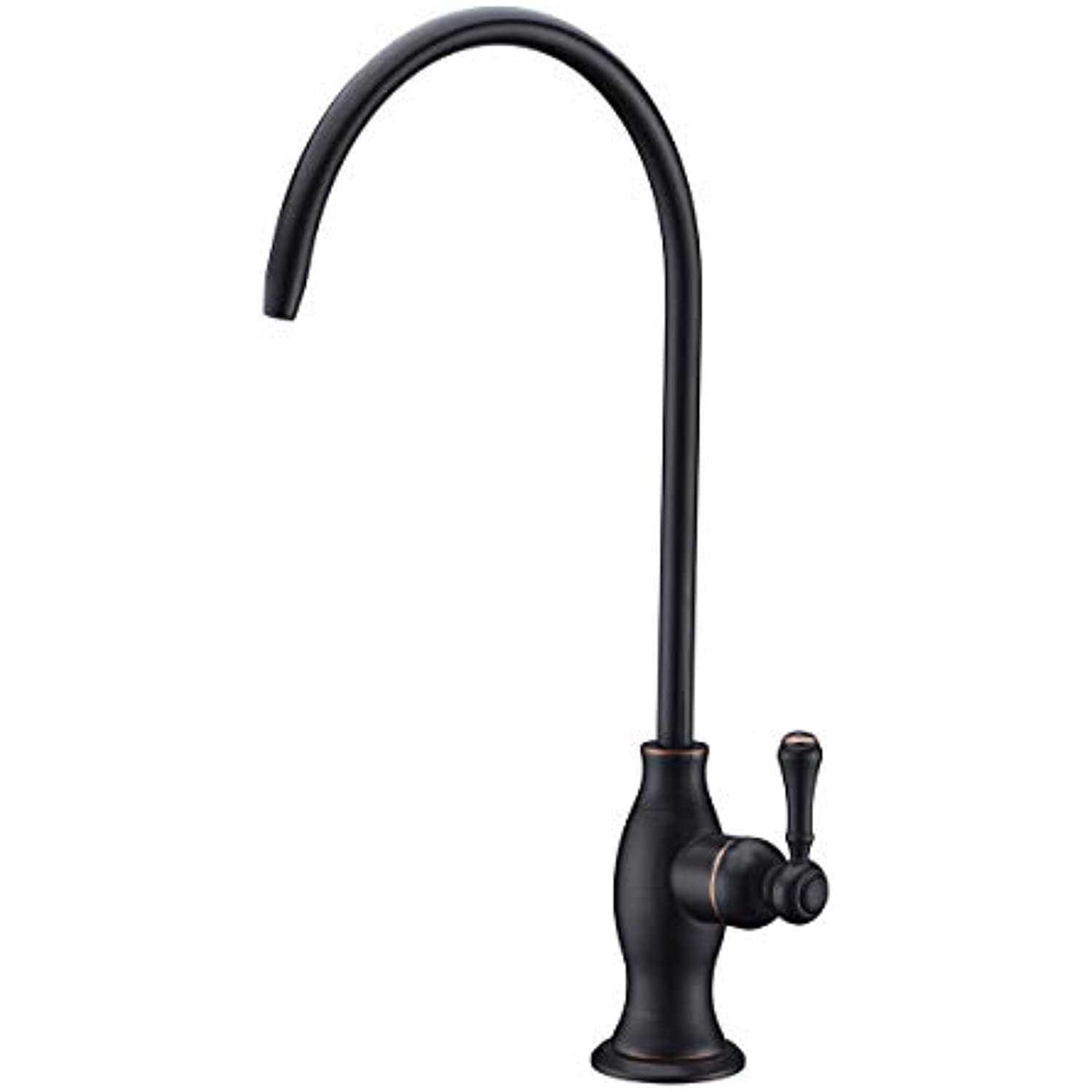 Delle Rosa Kitchen Faucet, 3 Way Drinking Water Faucet, 3 in 1 Water Purifier Faucets, High Arc and Dual Handles Commercial Kitchen Faucet Brushed - Zenithce