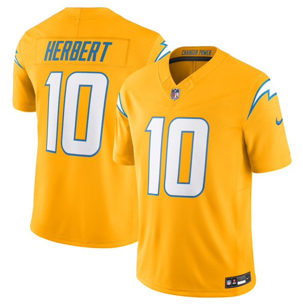 Los Angeles Chargers #10 Justin Herbert Gold 2025 F.U.S.E. AlternateVapor Limited Stitched Jersey - Zenithce
