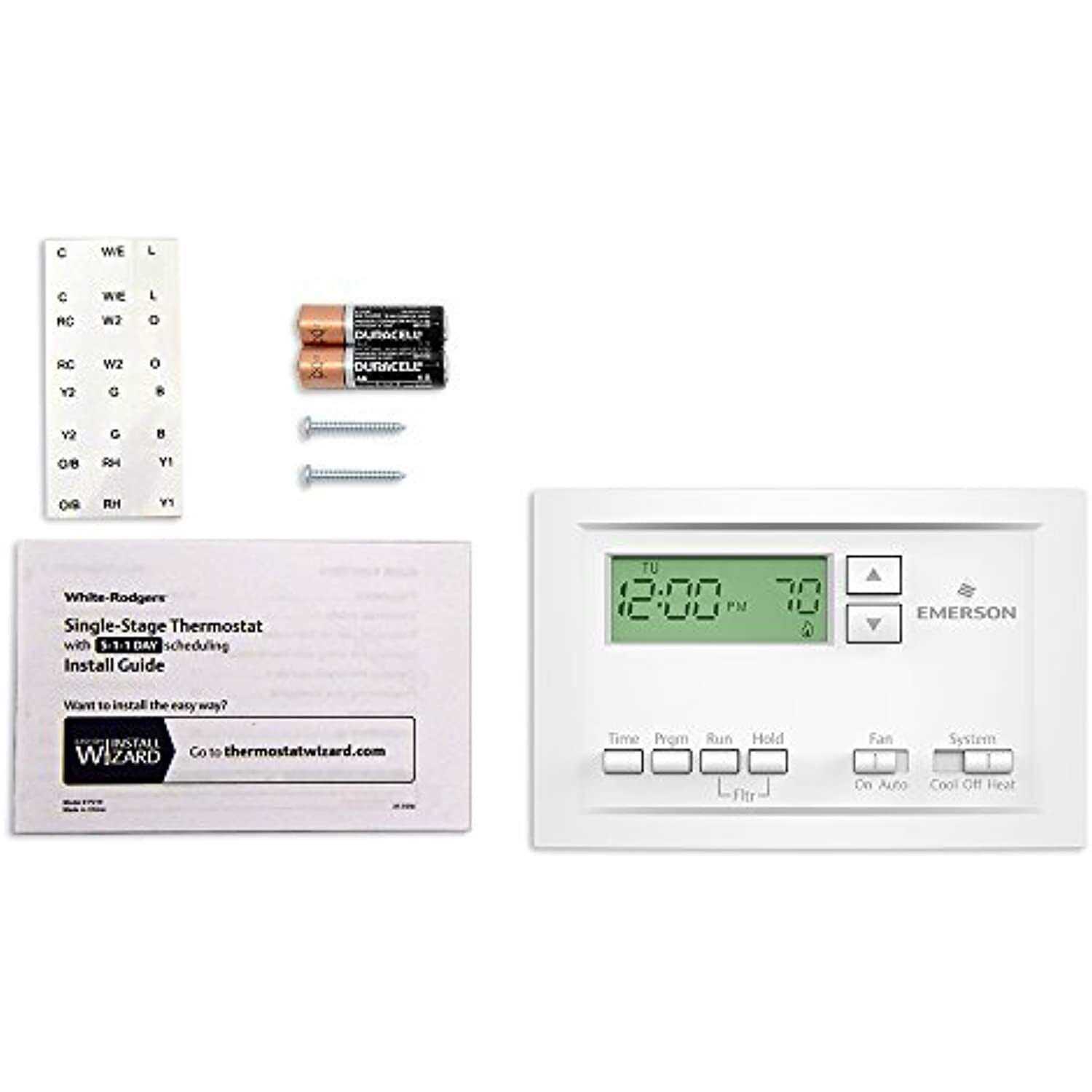 Emerson Single-Stage Programmable Digital Thermostat 1F78-151 - Zenithce