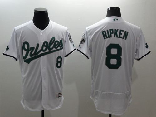 Orioles #8 Cal Ripken White Celtic Flexbase Authentic Collection Stitched Jersey - Zenithce
