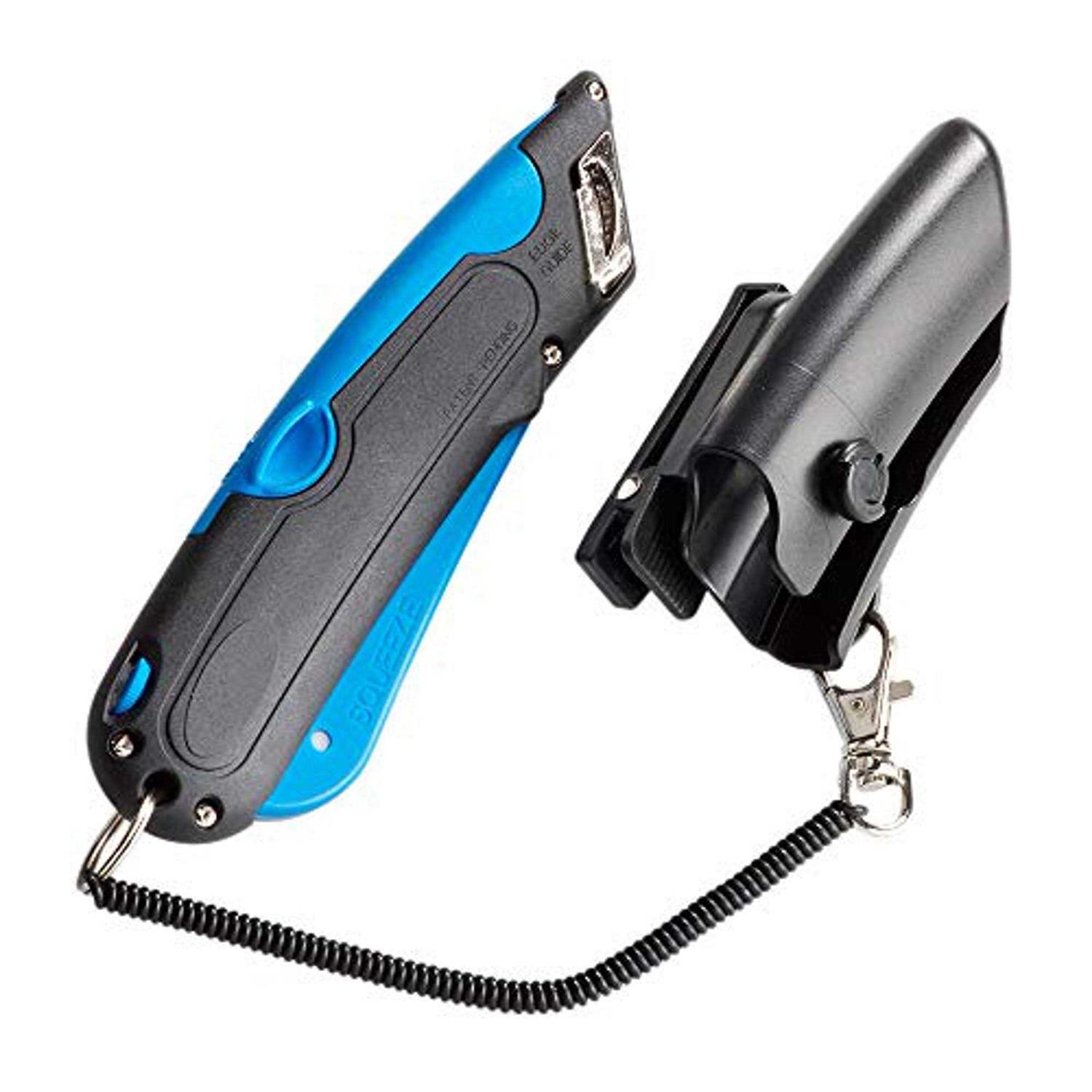 COSCO Easycut Self-Retracting Cutter with Safety-Tip Blade and Holster - Zenithce