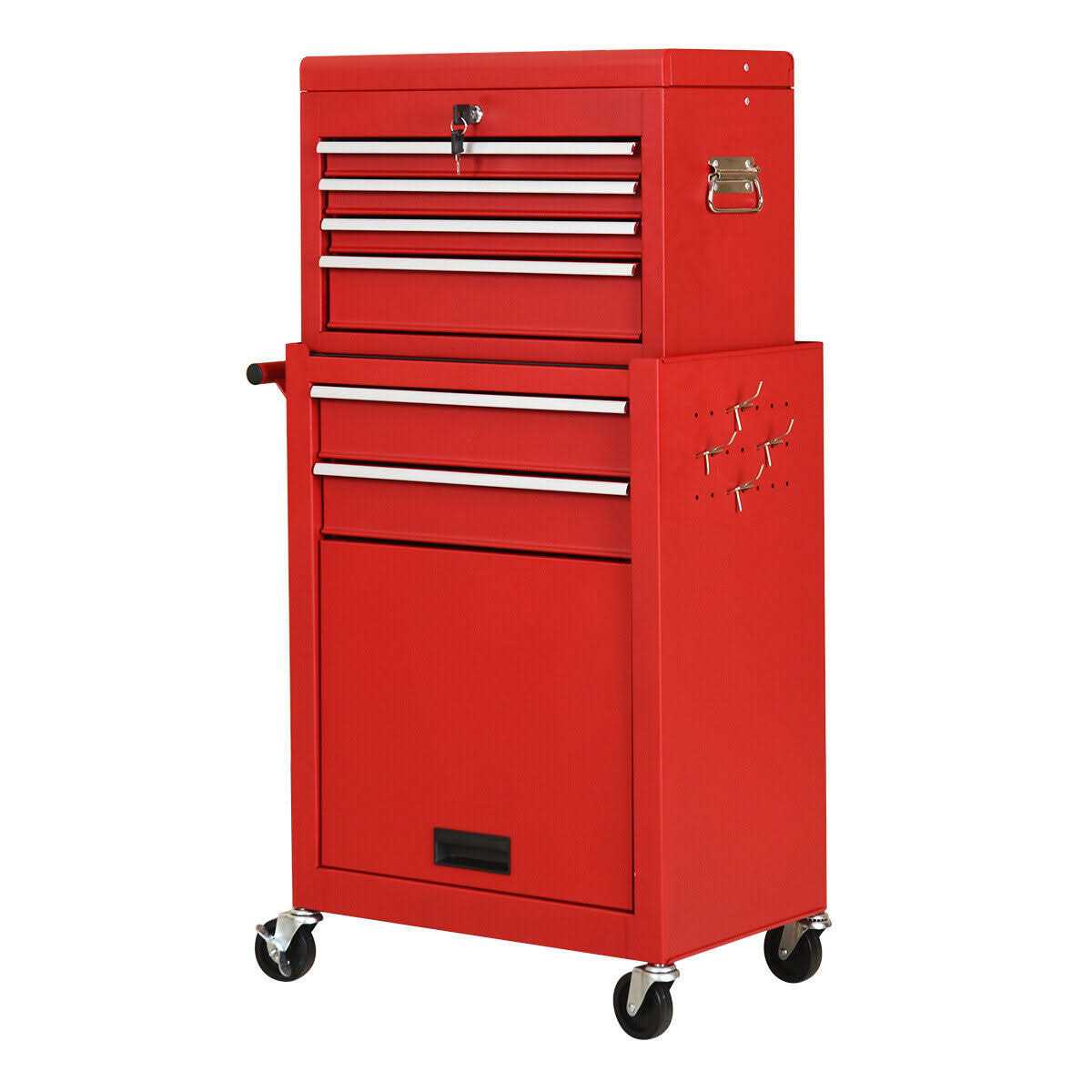Rolling Tool Chest Removable Tool Storage Cabinet with 6 Sliding Drawers - Zenithce
