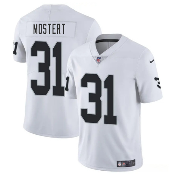 Las Vegas Raiders #31 Raheem Mostert White 2025 Vapor Stitched Jersey - Zenithce