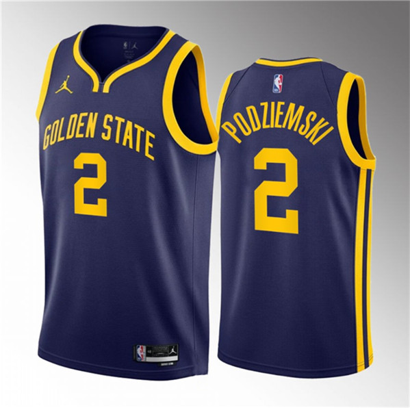 Golden State Warriors #2 Brandin Podziemski Navy 2023 Draft Statement Edition Swingman Stitched Jersey - Zenithce
