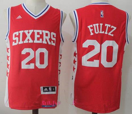 2017 Draft Philadelphia 76ers #20 Markelle Fultz Red Stitched adidas Revolution 30 Swingman Jersey - Zenithce