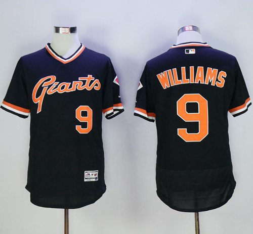 Giants #9 Matt Williams Black Flexbase Authentic Collection Cooperstown Stitched Jersey - Zenithce