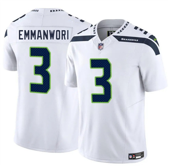Seattle Seahawks #3 Nick Emmanwori White 2025 F.U.S.E. Vapor Untouchable Limited Stitched Jersey - Zenithce