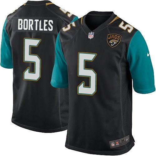 Jaguars #5 Blake Bortles Black Alternate Stitched Game Nike Jersey - Zenithce
