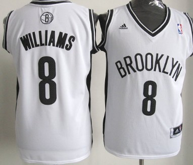 Brooklyn Nets #8 Deron Williams Revolution 30 Swingman White Jersey - Zenithce
