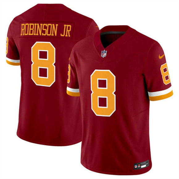 Washington Commanders #8 Brian Robinson Jr. Burgundy 2025 F.U.S.E. Throwback Limited Football Stitched Jersey - Zenithce