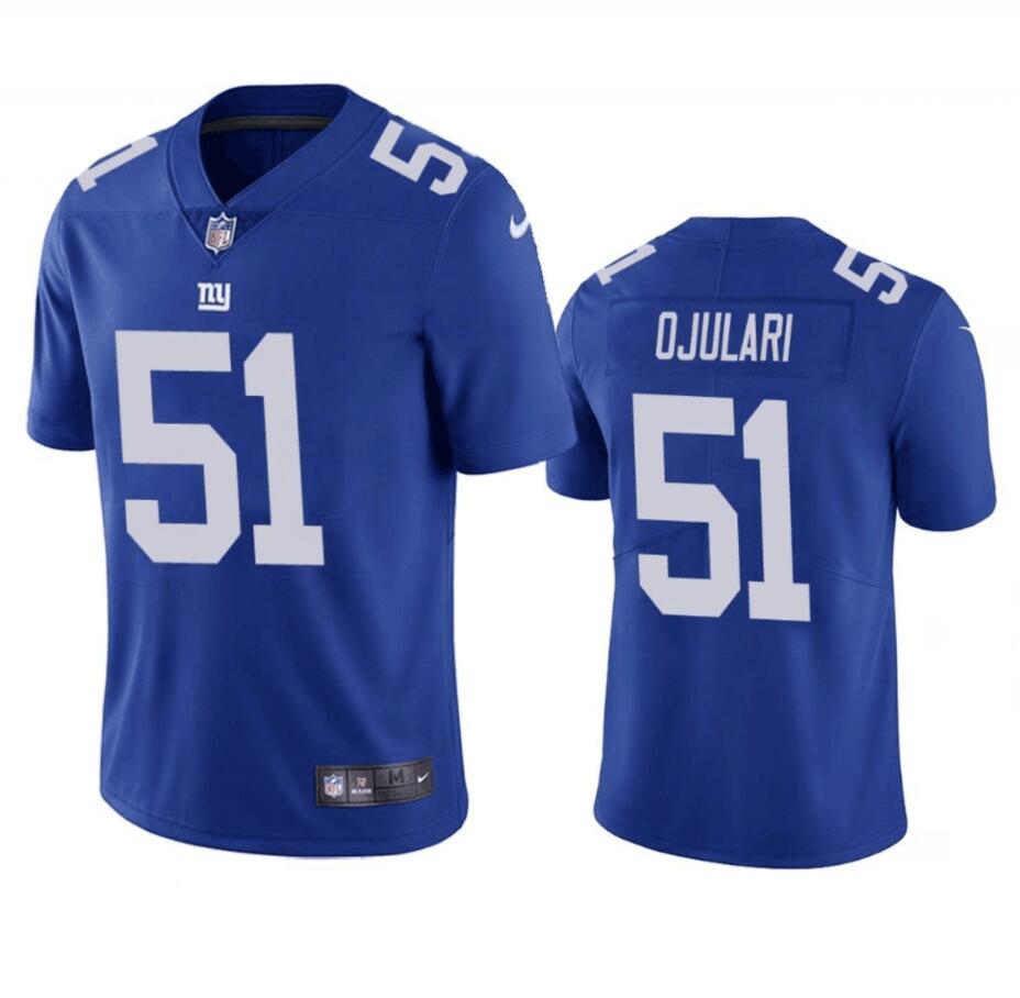 New York Giants #51 Azeez Ojulari Blue Vapor Untouchable Limited Stitched Jersey - Zenithce