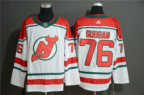 New Jersey Devils #76 P.K. Subban White Stitched Jersey - Zenithce