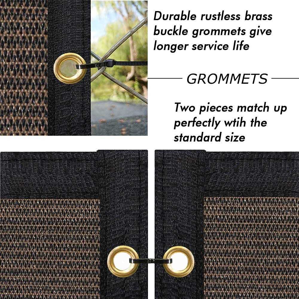 Upgrade Privacy Screen Fence Commercial Shade Cover with Brass Grommets Heavy Duty Perfect for Outdoor Back Yard - Zenithce