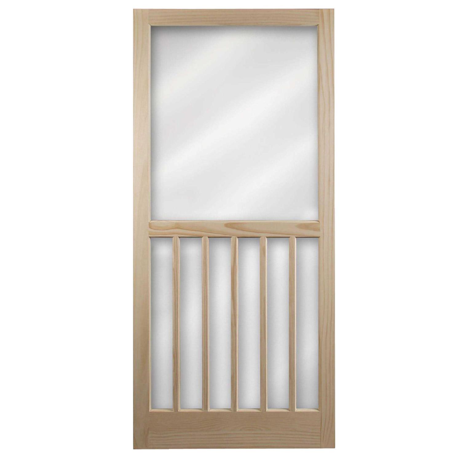 Kimberly Bay 30 in. x 83.5 in. Unfinished K-Bar Solid Core Pine Interior Barn Door Slab Kit - Zenithce
