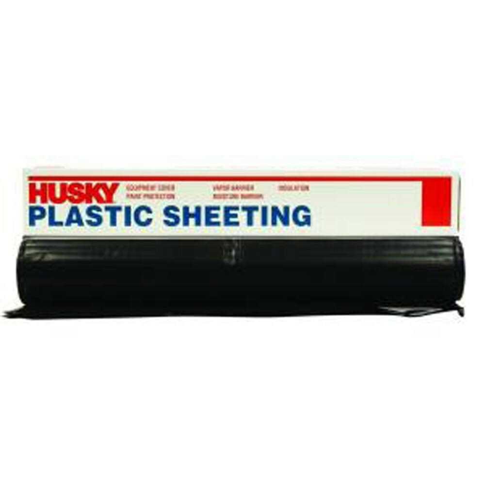 Husky Plastic Sheeting 6 mil x 1 ft. W x 300 ft. L Polyethylene - Zenithce