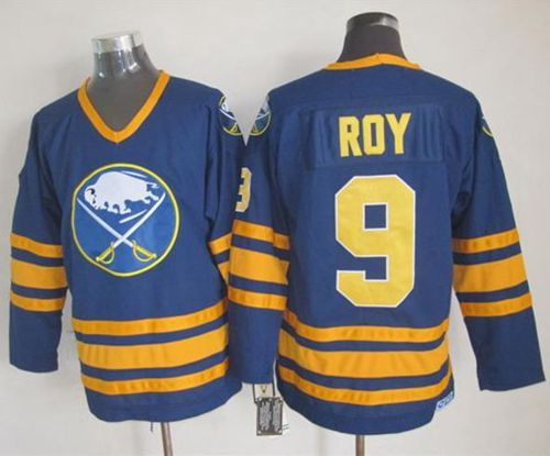 Sabres #9 Derek Roy Navy Blue CCM Throwback Stitched Jersey - Zenithce
