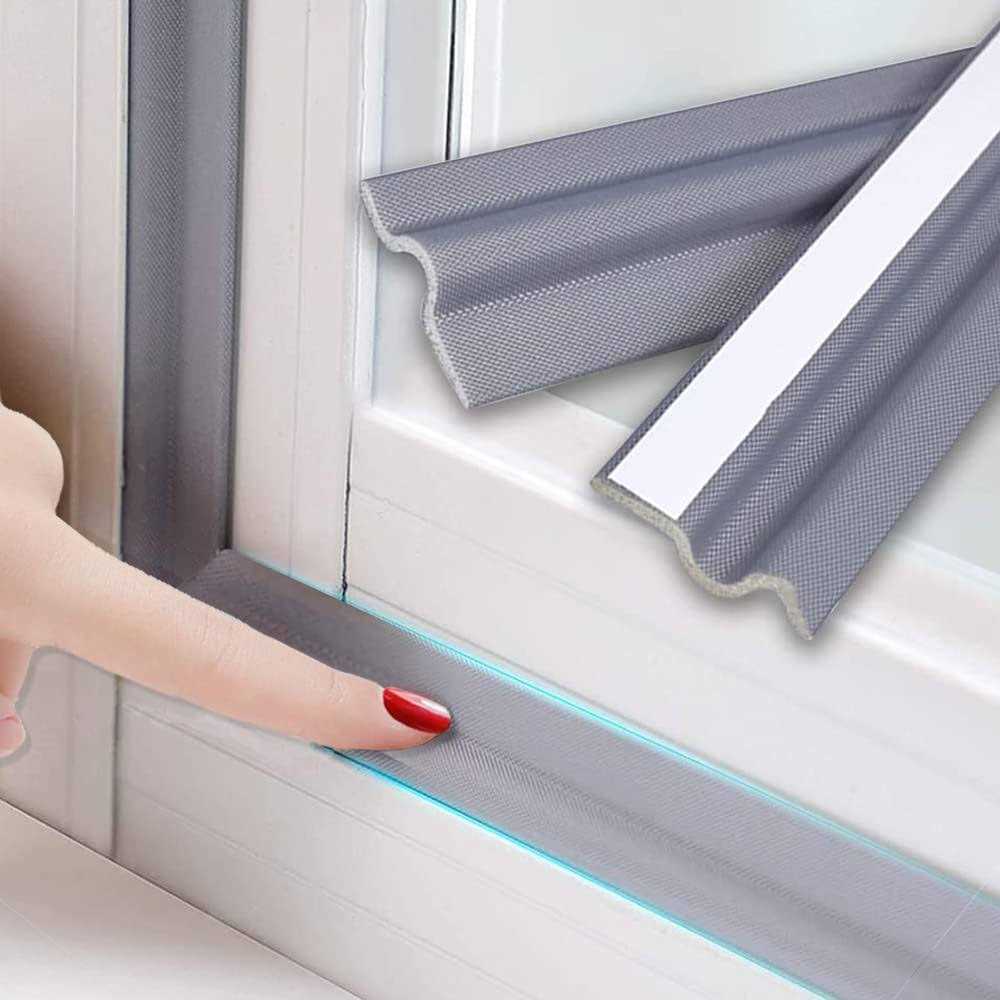 Esufeir 196 Inch Window Weather Stripping Door Seal Strip for Bottom and Side of Door-White,Self Adhesive Pu Foam Weather Strip - Zenithce