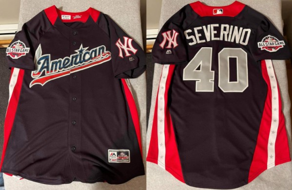 New York Yankees #40 Luis Severino Navy Cool Base Stitched Jersey - Zenithce