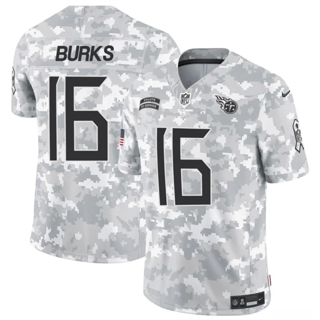 Tennessee Titans #16 Treylon Burks Arctic Camo 2024 F.U.S.E. Salute To Service Limited Stitched Jersey - Zenithce