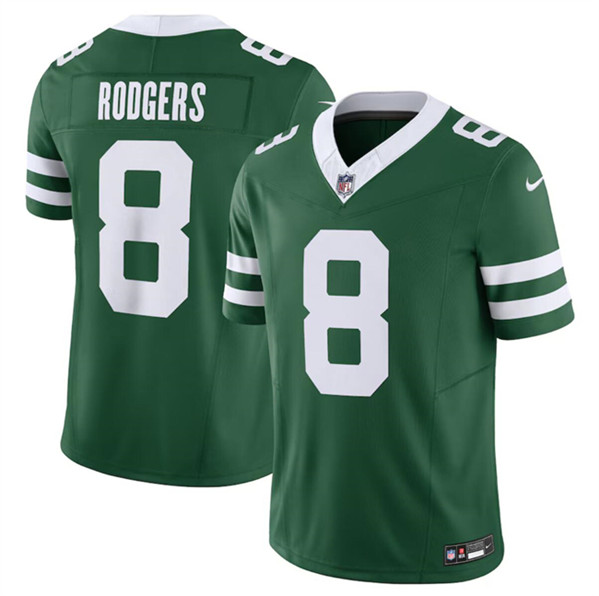 New York Jets #8 Aaron Rodgers Green 2024 F.U.S.E. Vapor Limited Stitched Jersey - Zenithce