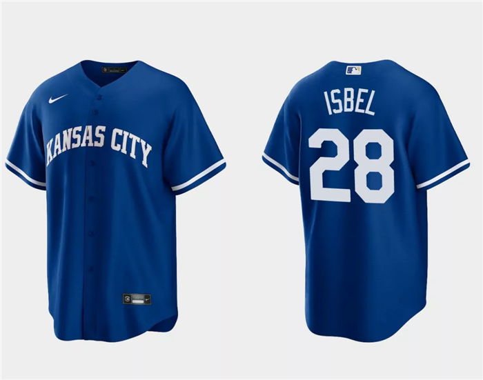 Kansas City Royals #28 Kyle Isbel Royal Cool Base Stitched Jersey - Zenithce