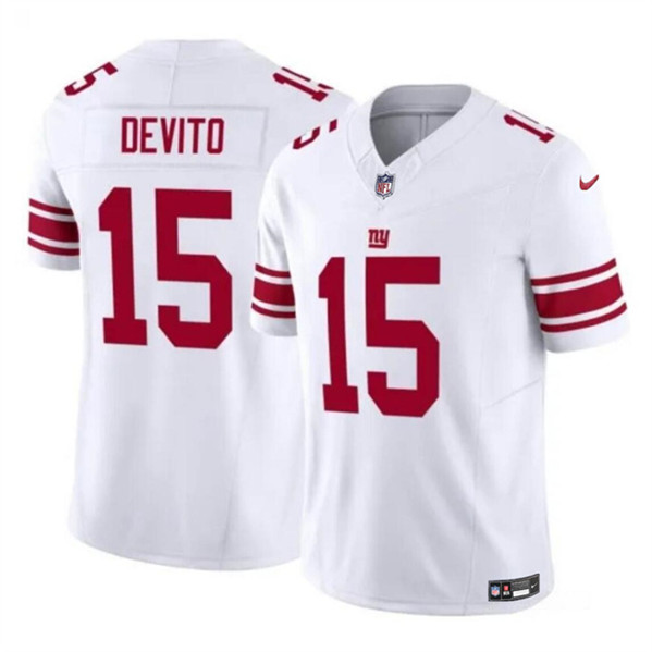 New York Giants #15 Tommy DeVito White 2023 F.U.S.E. Vapor Untouchable Limited Stitched Jersey - Zenithce