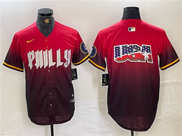 Philadelphia Phillies Red Team Big Logo 2024 City Connect Limited Stitched Jersey - Zenithce