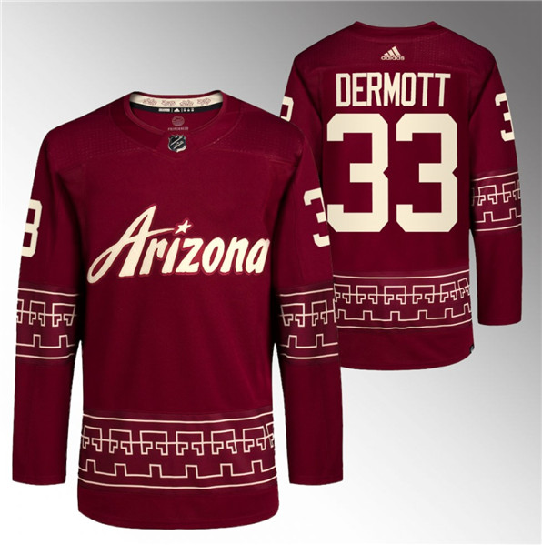 Arizona Coyotes #33 Travis Dermott Garnet Alternate Pro Jersey - Zenithce