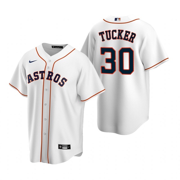 Houston Astros #30 Kyle Tucker White Cool Base Stitched Jersey - Zenithce