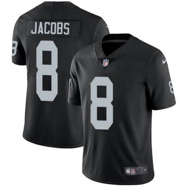 Las Vegas Raiders #8 Josh Jacobs Black Vapor Limited Stitched Jersey - Zenithce